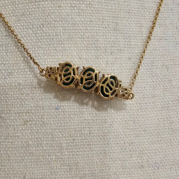 Emerald & Diamond 18 k Gold Lorique Necklace, Certificate of Authenticity - Picture 12 of 12